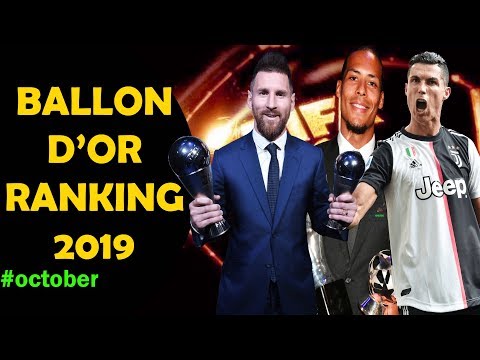 Ballon d'Or Ranking October 2019 [Top 10 Best Players In The World]