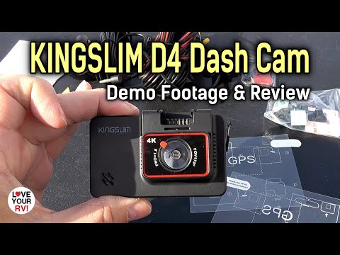 KINGSLIM D4 Dual Dash Cam -  Demo Footage & Review