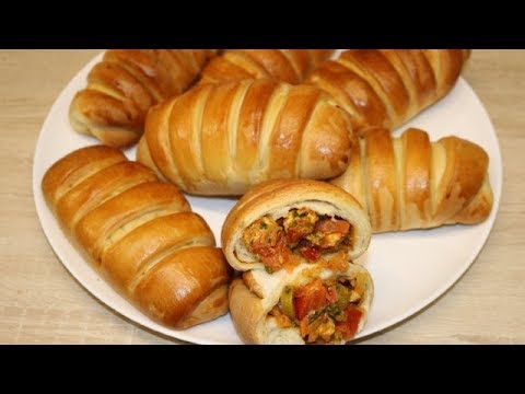 PETITES BRIOCHES FARCIE AU POULET FACILE (CUISINERAPIDE)