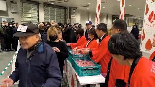 12月25日【びわ湖放送ニュース】滋賀県産イチゴ「みおしずく」首都圏の市場でPR