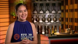 Suu from Burma/Myanmar on MasterChef US Season 11 Episode 1 aired 2-Jun-2021.