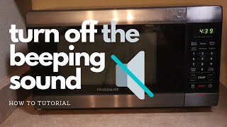 How To Turn Off the Beeping Sound on a Frigidaire Microwave - Annoying Loud Beeping Noise