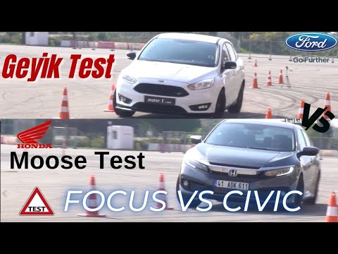 Ford Focus Mk3 VS Honda Civic Rs Moose Test test drive review