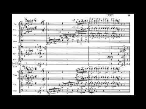Ernst Toch - Symphony No. 5 (Jephta, Rhapsodic Poem) for Orchestra, Op. 89 (1963) [Score-Video]