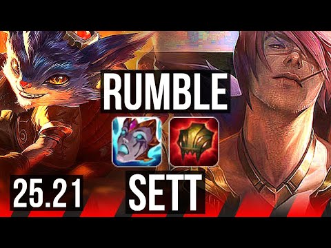 RUMBLE vs SETT (TOP) | 8/1/6 | EUW Master | 25.21