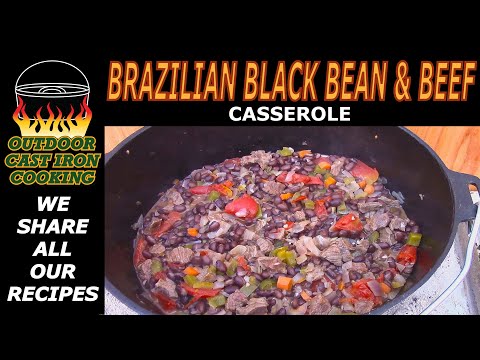 Brazilian Black Bean and Beef Casserole