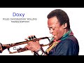 Doxy-Miles Davis & Sonny Rollins' (Bb) Transcription. Transcribed by Carles Margarit