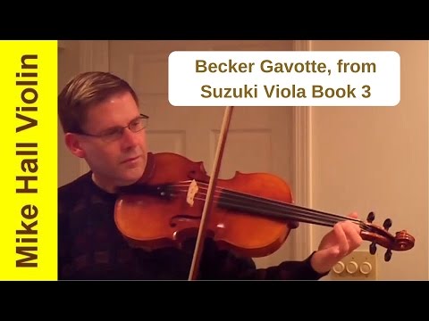 Becker Gavotte - #5 from Suzuki Viola Book 3