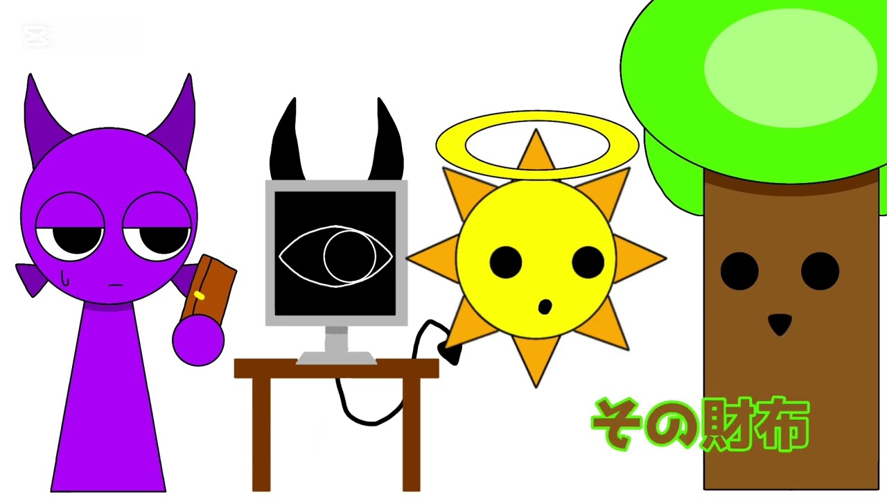 【手描き】悪魔と天使と…　#スプランキー  #擬人化 