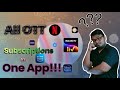 All ott subscription in one app one time subscription get many ott platform.