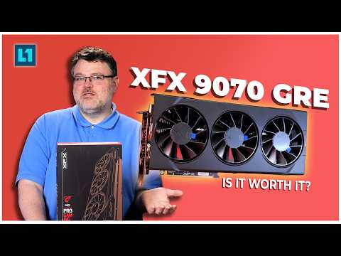 ASRock Radeon RX 9070 GRE Steel Legend Dark 12GB OC, AMD RDNA 4, 12GB GDDR6, PCIe 5.0, 3X Fans, 0dB Silent, Polychrome SYNC, 2920MHz Boost video review thumbnail