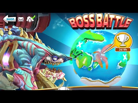 Alpha Zombie Shark vs Colossal Squid 🦑! - Hungry Shark World
