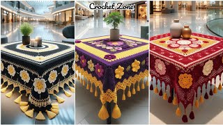 Crochet Center table cover design model. Trendy Crochet center table design ideas.#crochet #knitting
