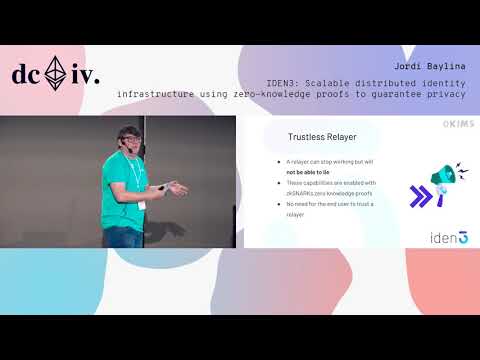 IDEN3: Scalable distributed identity infrastructure using zero-knowledge proofs to guarantee privacy