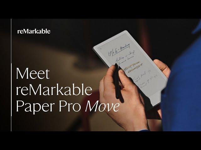 YouTube Video - Our most portable paper tablet yet | reMarkable Paper Pro Move
