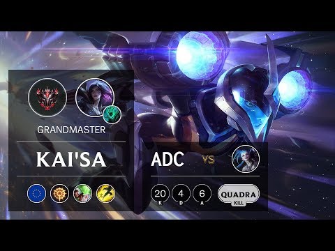 Kai'Sa ADC vs Jinx - EUW Grandmaster Patch 9.9