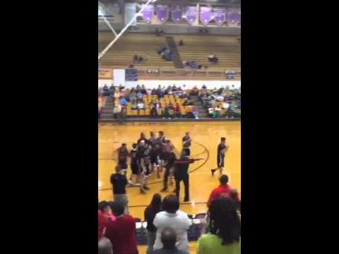 Game winning three point shot by Dawsin Tillman 2-20-16