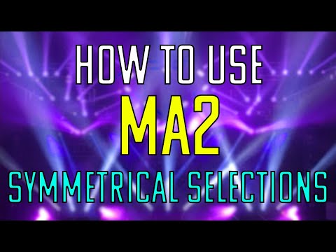 How to use MA2 - Symmetrical Selections
