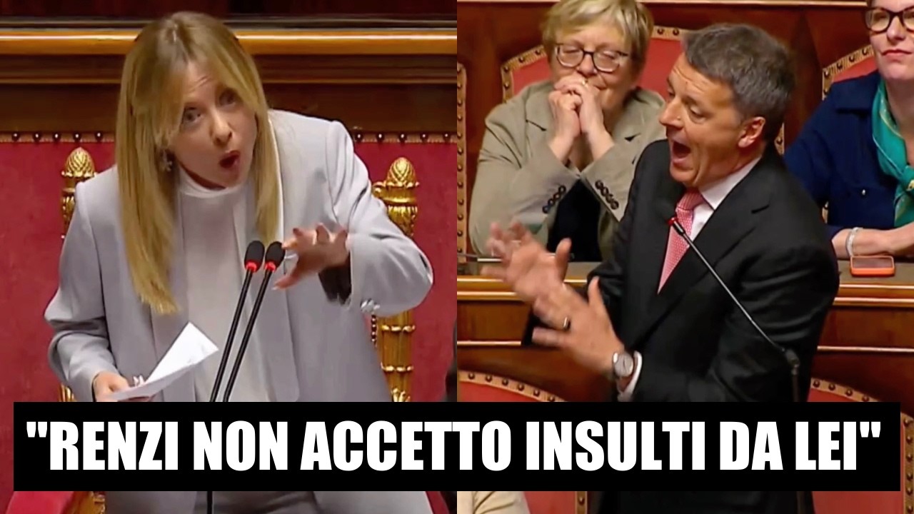 🔴 BOTTA E RISPOSTA AL VETRIOLO TRA GIORGIA MELONI E MATTEO RENZI IN SENATO DURANTE IL PREMIER TIME