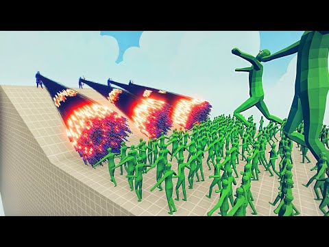 100x ZOMBIE + 6x GIANT ZOMBIE vs 4x EVERY GOD - Totally Accurate Battle Simulator TABS