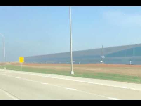 Driving past new Tesla Gigafactory in Austin