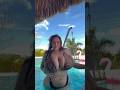 Plus Size Model In Swimming Shorts Shortvideo
