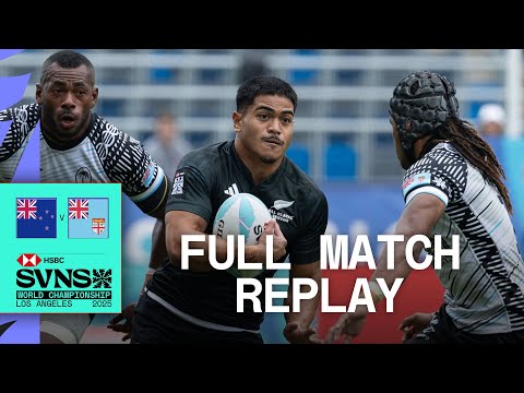 All Blacks SECURE dramatic victory ⚔️ | Fiji v New Zealand | HSBC SVNS LA 2025 | Full Match Replay