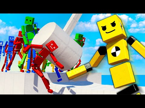 RAGDOLLS Try to Complete Obstacle Course - Fun With Ragdolls: The Game