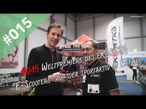Weltpremiere des eKOSTKA "E-Scooters" auf der sportaktiv in Erfurt