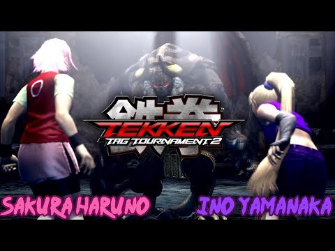 Tekken Tag Tournament 2 - Sakura Haruno (Asuka Kazama) & Ino Yamanaka (Lili de Rocheford) Gameplay