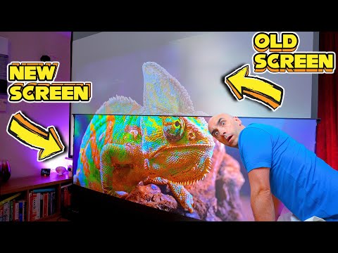 ALR Projector Screens WILL Replace Your TV | Side By Side Comparison