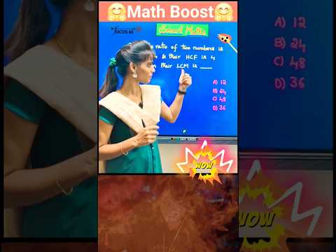 Smart Maths Trick | LCM & HCF Problem Solved in Seconds | Math Boost 🔥 #youtube #yt