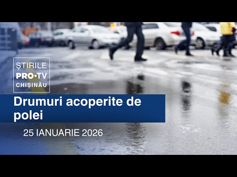 PRO TV News (20:00) | ROADS COVERED BY ICE | Moldova