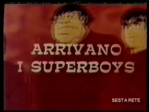 SIGLA DEL CARTONE ANIMATO ARRIVANO I SUPERBOYS 1980 THE 80s DATABASE