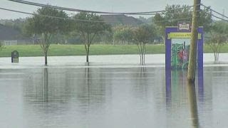 Waters still rising on Brazos River in Texas