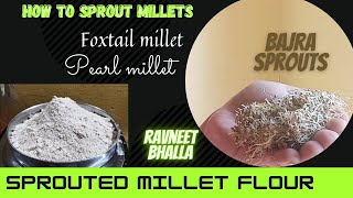 How To sprout millets (Bajra &foxtail millet sprouted flour|)