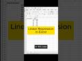 Linear Regression In Excel Stats Statistics Datascience Dataanalytics Maths