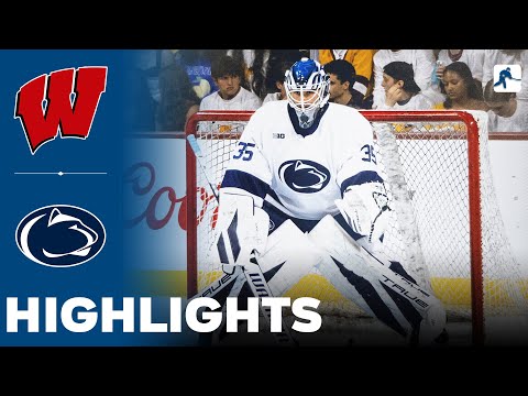 Wisconsin vs Penn State | NCAA College Hockey | Highlights - January 24, 2026