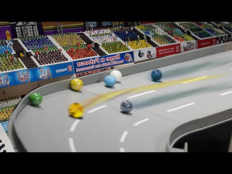 GlassCar 2020 - Race 5 - Moonscape night circuit - Marble Race by Fubeca's Marble Runs