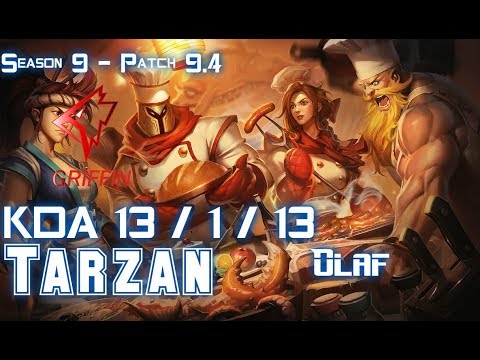 GRF Tarzan OLAF vs ZAC Jungle - Patch 9.4 KR Ranked