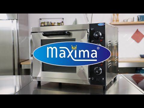Maxima Gastro Pizzaofen - Passt 2 x Ø 40 cm Pizzas - Doppeldeck
