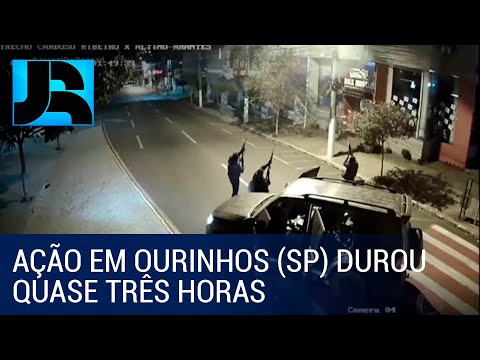 Quadrilha usa metralhadora antiaérea e drone durante assalto a agência bancária no interior de SP