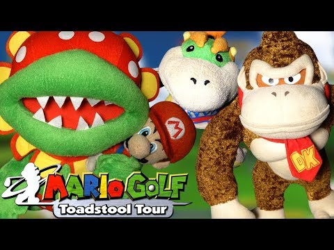 Mario vs Bowser Jr vs Donkey kong vs Petey Plant !! Mario Golf Toadstool Tour !! ᴴᴰ