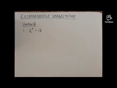 Graad 8 en 9 Wiskunde: Oplos van Eksponensiële vergelykings(1)