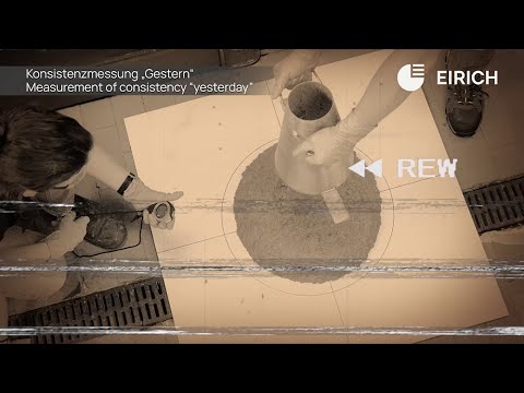 Consistency measurement right in the mixer. With Eirich In-situ Rheology for concrete.