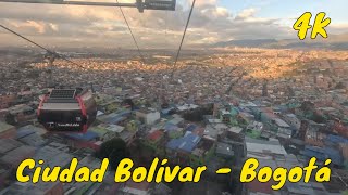Cable Car Tour in Ciudad Bolívar | Bogotá Tour [4K] 🚶📹🚠⛰️❤️🌏 #walktripl29 #walktripl29 #colombia