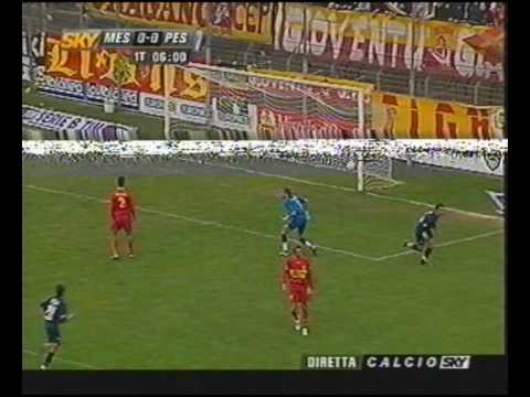 Messina 2-2 Pescara -SERIE B 2003-04 -Gol Calaiò