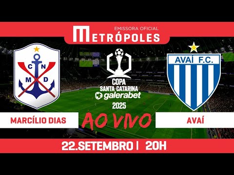 COPA SANTA CATARINA AO VIVO E COM IMAGENS - MARCÍLIO DIAS x AVAÍ - 22.09.25