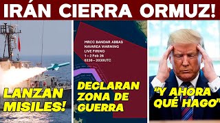 IRÁN CIERRA ORMUZ! LANZA MISILES ANTES QUE EUA. LLEGAN BUQUES RUSOS Y CHINOS. TRUMP PÁNICO