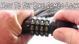 How To Set a 4 digit Bike Combo Lock | Top Bicycle Locks